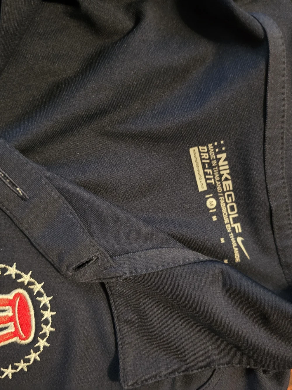 Nike Navy Polo with Red Barstool Crest